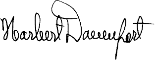 harbert davenport's signature